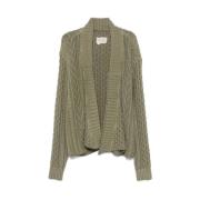 Chunky Olive Green Strik Cardigan