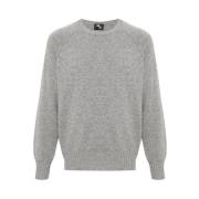 Grå Uld-Kashmir Sweater