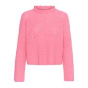 Fransk Rose Strik Pullover