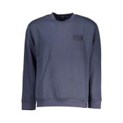 Elegant Broderet Sweatshirt med Rund Hals