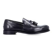 Sorte Lukkede Loafers Elegante Lædersko