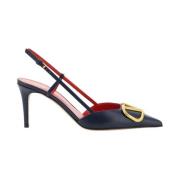 Patentlæder Vlogo Slingback Pumps