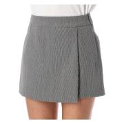 Sort Hvid Nina Wrap Mini Skort