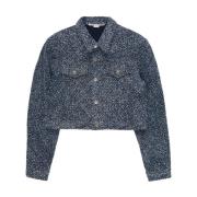 Boucle Denim Cropped Jacket