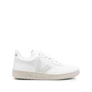 Beige Hvid Mesh Lav-Top Sneakers