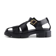 Alva sandal læder - Black