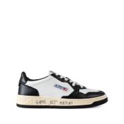 Hvide Sneakers To-Farvet Perforeret Design