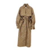 Gylden Oversize Jacquard Trench Coat