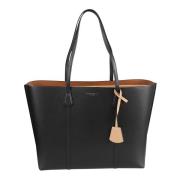 Sort Shopper Taske med Logo Charme