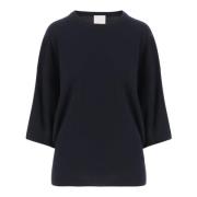 Sort Uld Cashmere Crew Neck Sweater