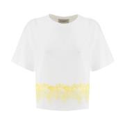 Blomstret Blonder T-Shirt