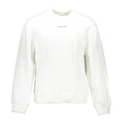 Hvid Langærmet Crewneck Sweatshirt