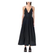 Sort Triangle Maxi Kjole Elegant Stil