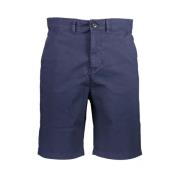 Blå Bermuda Shorts i Bomuld