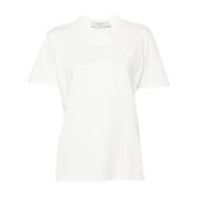 Stjerne Logo Print Dame T-shirt Hvid