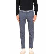 Slim Fit Indigo Stribet Bælte Chinos