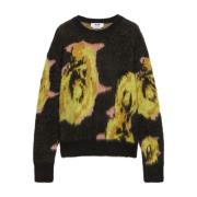 Blomsterprint uld sweater AW24