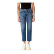 Cropped Straight Fit Jeans