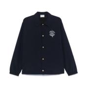 Navy Blue Vest Klassisk Krave