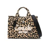 Leopard Print Skuldertaske