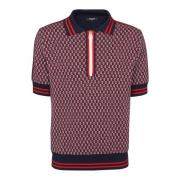 Monogrammeret uld polo shirt