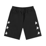 Star Logo Jersey Shorts Sort Bomuld