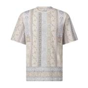 T-shirt med Paisley-mønster