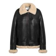 Shearling Læderjakke