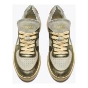 Vintage Style Sneakers Grøn Guld