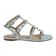 Studded Kalveskind Ankelrem Sandal