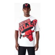 Hvid Bulls NBA T-shirt