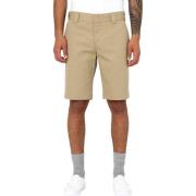 Beige Slim Fit Bermuda Shorts