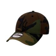 Grøn Camo Yankees Logo Buet Skygge Kasket