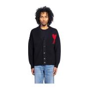 Rød Cardigan Sort/Rød Stilfuldt Design