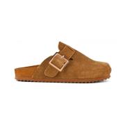 Suede Sabot med Fibia