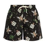 Badeshorts med farverigt print