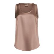 Brun Silke Top Reversibel Regular Fit