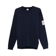 Navy Blue Crew Neck Sweater