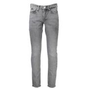 Slim Taper Jeans, 5-lomme, Genbrugsbomuld