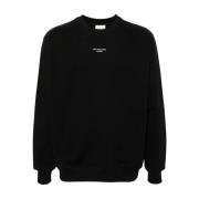 Sort Crew Neck Logo Sweater