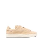 Beige Snøresneakers