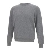 Herre Uld Cashmere Sweater Grå