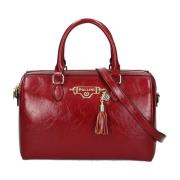 Multifarvet Lux Grained PU Burgundy Taske