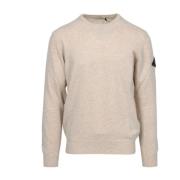 Kashmirblanding Pullover Med Rund Hals