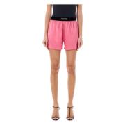 Luksuriøse Pink Silke Boxershorts