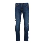 Blå Denim Slim Fit Jeans