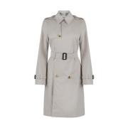 Taupe Midi Trench Coat