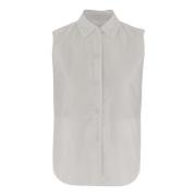 Dot Neck Shirt Gilet