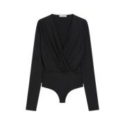 Elegant og behagelig draperet bodysuit