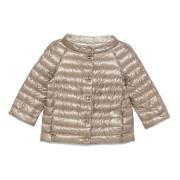 Chantilly Puffer Jacket i Taupe